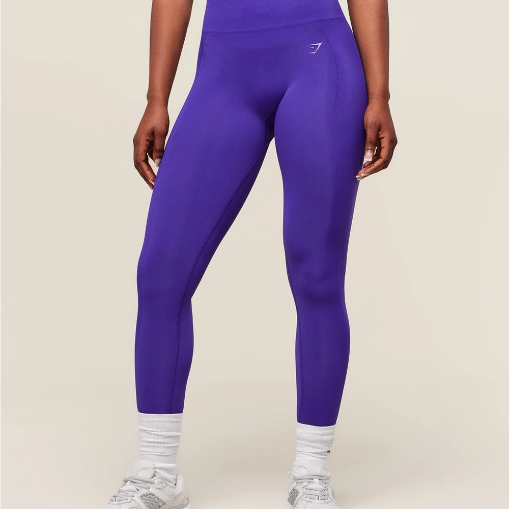 Gymshark energize seamless cobalt purple leggings Size S